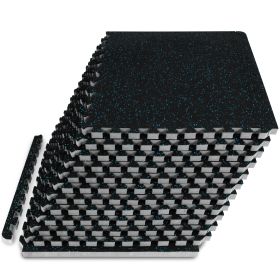 Rubber Top Exercise Puzzle Mat 3/4-in, Blue