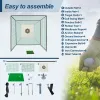 Professional 10x10x10 Golf Net Cage – Indoor/Outdoor Metal Frame Training System