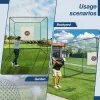 Professional 10x10x10 Golf Net Cage – Indoor/Outdoor Metal Frame Training System
