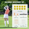 Golf Practice Mat 5x4 ft – Heavy Duty Artificial Turf Hitting Mat with Balls & Tees for Home Training