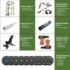 Green Power Cage Home Gym Set 1000 lbs – Multi-Functional Rack & 210lb Weights