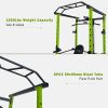 Green Power Cage Home Gym Set 1000 lbs – Multi-Functional Rack & 210lb Weights