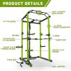 Green Power Cage Home Gym Set 1000 lbs – Multi-Functional Rack & 210lb Weights