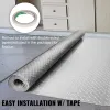 Silver Garage Floor Mat 63.7 sq ft – Anti Slide PVC Flooring Roll for Gyms, Boats & Car Trailers