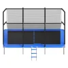 Outdoor Rectangle Trampoline – 8×14 FT ASTM Approved with Enclosure Net (Max 265 lbs)
