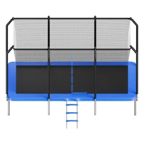 Outdoor Rectangle Trampoline – 8×14 FT ASTM Approved with Enclosure Net (Max 265 lbs)