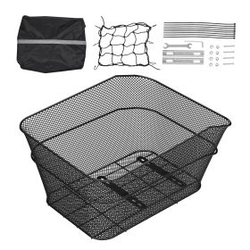 Heavy-Duty Metal Wire Bicycle Rear Basket