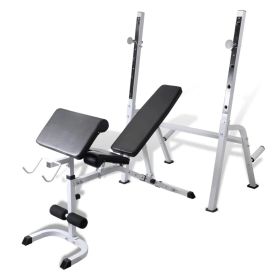 Heavy-Duty Multi-Exercise Workout Bench | Adjustable Rack