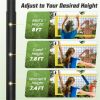 32x3 ft Outdoor Volleyball Net System with Accessories – Yellow