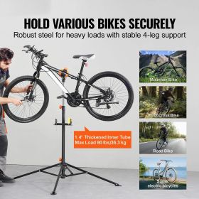 Heavy-Duty Steel Bike Repair Stand - 80 lbs | Magnetic Tray