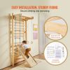 5-in-1 Wooden Swedish Ladder Wall Gym & Indoor Climbing Set (220 lbs)