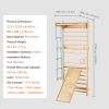 5-in-1 Wooden Swedish Ladder Wall Gym & Indoor Climbing Set (220 lbs)
