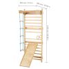 5-in-1 Wooden Swedish Ladder Wall Gym & Indoor Climbing Set (220 lbs)