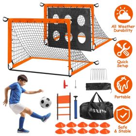 Kids Soccer Goals Set for Backyard – Portable Training Equipment