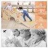 Wooden Triangle Climber Set with Seesaw - Toddler Gym