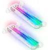2Pcs 32 LED Cycling Wheel Lights – Rainbow Pattern Tire Flash Lamps for Night Riding Safety & Style
