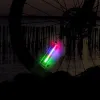 2Pcs 32 LED Cycling Wheel Lights – Rainbow Pattern Tire Flash Lamps for Night Riding Safety & Style