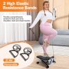 Mini Fitness Stepper with Resistance Bands – 330 LBS Quiet Stepper