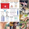 Multi-Color Emergency Survival Kit & First Aid Set for Camping