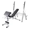 Multi Exercise Workout Bench – Adjustable Backrest, Arm Curl, Seat & Bar Support for Full Body Strength Training