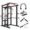 Multi-Functional Power Cage 1000Lbs Squat Rack & Pullup Bar