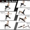 Multifunctional 4-Position Adjustable Sit-Up Workout Bench