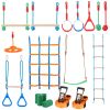Ninja Warrior Obstacle Course for Kids | 2 x 50ft Slacklines