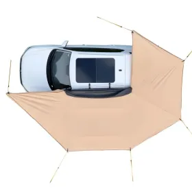 270 Degree Awning with Bulit-in LED Lights, 117 sq.ft Driver Side Vehicle Awning