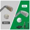 3 In 1 Golf Club Cleaning Kit Golf Club Cleaner Brush with 5Oz Water Bottle Retractable Clip Groove Sharpener Golf Towel Gift for Golfers