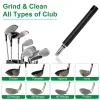 3 In 1 Golf Club Cleaning Kit Golf Club Cleaner Brush with 5Oz Water Bottle Retractable Clip Groove Sharpener Golf Towel Gift for Golfers