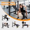Olympic Weight Bench Press Set with Squat Rack for Home Gym