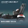 Pedal Go Kart Ride-On Car for Kids | Adjustable Seat – White