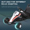 Pedal Go Kart Ride-On Car for Kids | Adjustable Seat – White
