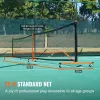 Pickleball Net Set – 22FT Regulation Size Portable System with Paddles, Balls, Wheels & Court Lines