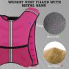 17.6 lbs Pink Weighted Vest with Pocket – Soft Running & Workout Vest