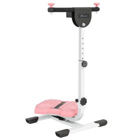Pink Foldable Ab Twister Board with LCD Display - Waist Trimming Disc