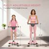 Pink Foldable Ab Twister Board with LCD Display - Waist Trimming Disc