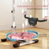 Pink Foldable Ab Twister Board with LCD Display - Waist Trimming Disc