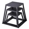 Plyometric Jump Box Set (12", 18", 24") – Non-Slip Fitness Step Platform