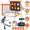 Portable Kids Soccer Goal Set – Complete Outdoor Training Kit with Ball, Pump, Cones, Ladder & Bag