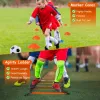 Portable Kids Soccer Goal Set – Complete Outdoor Training Kit with Ball, Pump, Cones, Ladder & Bag
