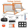 Portable Kids Soccer Goal Set – Complete Outdoor Training Kit with Ball, Pump, Cones, Ladder & Bag