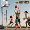 Adjustable Portable Basketball Hoop (6.89–10.01 ft) with Wheels