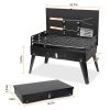 Portable Charcoal Suitcase Grill with Side Shelf – Foldable BBQ