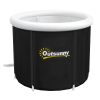 Portable Cold Plunge Tub with Thermo Lid (Black)