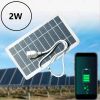 IAGREEA 2W Portable Solar Panel Charger – Lightweight 4 Pack for Travel, Mountaineering & Outdoor Activities