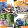IAGREEA 2W Portable Solar Panel Charger – Lightweight 4 Pack for Travel, Mountaineering & Outdoor Activities
