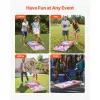 Cornhole Set – 4x2 ft Solid Wood Boards with 8 Bean Bags & Carrying Case for Indoor/Outdoor Play