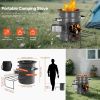 Portable Wood Burning Stove – Outdoor Camping & Backpacking Cooker-1