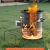 Portable Wood Burning Stove – Outdoor Camping & Backpacking Cooker-1